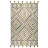 Ковер из хлопка с контрастным узором и кисточками из коллекции Ethnic, 200х300 см, Tkano