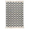 Ковер из хлопка синего цвета Argyle из коллекции Ethnic, 160х230 см, Tkano