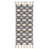 Ковер из хлопка синего цвета Argyle из коллекции Ethnic, 70х160 см, Tkano