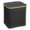 Корзина для белья Neat Mid, 40x33x43 см, черная, Smart Solutions