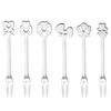 Набор из 6 вилок для закусок Cutlery Love, стальные, Guzzini