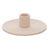 Подсвечник из каменной керамики бежевого цвета из коллекции Essential, Tkano
