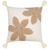 Подушка декоративная с аппликацией Flowers из коллекции Ethnic, 45х45 см, Tkano