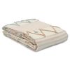 Покрывало из хлопка с бахромой голубого цвета из коллекции Ethnic, 180х250 см, Tkano