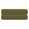 Простыня на резинке из сатина из коллекции Meditation, olive, 180х200х30 см, Tkano