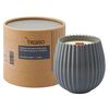 Свеча ароматическая с деревянным фитилём Vetiver & Black cypress из коллекции Edge, серый, 60 ч, Tkano