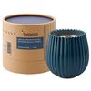 Свеча ароматическая с деревянным фитилём Vetiver & Black cypress из коллекции Edge, синий, 60 ч, Tkano