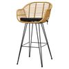 Стул барный Vetle Bent, ротанг, Bergenson Bjorn