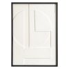 Панно декоративное с эффектом 3D Minimalism, с черной рамой, 50х70 см, Bergenson Bjorn