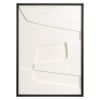 Панно декоративное с эффектом 3D Minimalism, с черной рамой, 50х70 см, Bergenson Bjorn