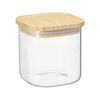 Банка для хранения квадратная Glass Bamboo, 800 мл, Smart Solutions