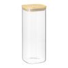 Банка для хранения квадратная Glass Bamboo, 1,9 л, Smart Solutions
