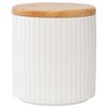 Банка для хранения с крышкой из каучукового дерева Soft Ripples, Dual Glazing, 750 мл, Liberty Jones