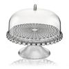 Блюдо для торта с крышкой Tiffany, 30 см, серое, Guzzini