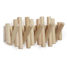 Вешалка настенная Picket, 5 крючков, натуральное дерево, UMBRA