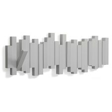Вешалка настенная Sticks, 49,3 см, серая, 5 крючков, UMBRA