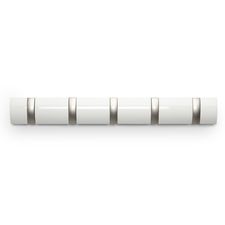 Вешалка настенная Flip, 50,8 см, белая, 5 крючков, UMBRA
