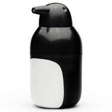 Диспенсер для мыла Penguin, черно-белый, QUALY
