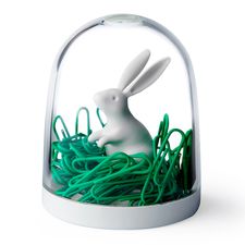 Держатель для скрепок Bunny in the field, QUALY