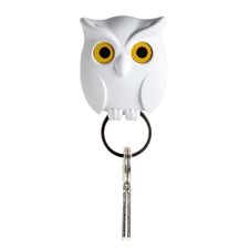 Держатель для ключей Night Owl, белый, QUALY