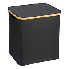 Корзина для белья Neat Mid, 40x33x43 см, черная, Smart Solutions