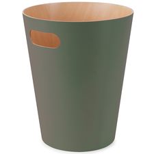Корзина для мусора, 7,5 л, Woodrow, зеленая, UMBRA