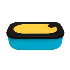 Ланч-бокc On The Go, 900 мл, желтый-синий, Guzzini