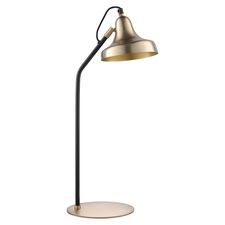 Лампа настольная Enkel Sand, 20х60 см, золотистая/черная, Bergenson Bjorn