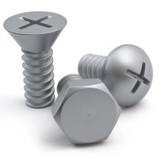 Набор вешалок Screw, серый, 3 шт., QUALY
