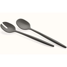 Набор ложек для салата Tierra, черные, 2 шт., Guzzini