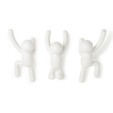 Набор крючков Buddy, белый, 3 шт., UMBRA