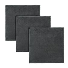 Набор салфеток из микрофибры Cozy Clean, 30х30 см, темно-серые, 3 шт., Smart Solutions