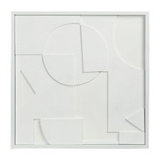 Панно декоративное с эффектом 3D Minimalism, с белой рамой, 60х60 см, Bergenson Bjorn