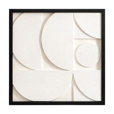 Панно декоративное с эффектом 3D Minimalism, с черной рамой, 40х40 см, Bergenson Bjorn