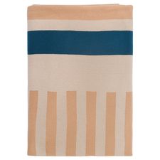 Плед из хлопка с рисунком Tulip garden из коллекции Terra, 130х180 см, Tkano