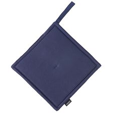 Прихватка из хлопка темно-синего цвета из коллекции Essential, 22х22 см, Tkano