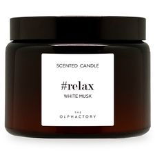 Свеча ароматическая The Olphactory, Relax, White Musk, 60 ч, Ambientair