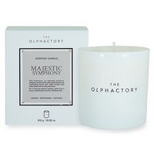 Свеча ароматическая The Olphactory, White Insignia, Majestic Symphony, 60 ч, Ambientair