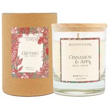 Свеча ароматическая Gifting, Cinnamon&Apple, 40 ч, Ambientair
