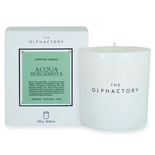 Свеча ароматическая The Olphactory, White Insignia, Acqua Bergamota, 60 ч, Ambientair