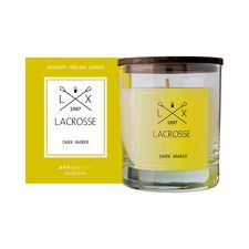 Свеча ароматическая Lacrosse, Dark Amber, 40 ч, Ambientair