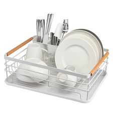Сушилка для посуды Granli, 43x30,5x14 см, белая, Smart Solutions