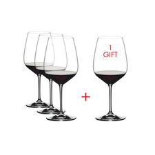 Набор бокалов Heart To Heart Pay 3 Get 4 Value Gift Pack Cabernet Sauvignon, 4 шт., 800 мл, 5409/0, Riedel