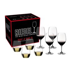 Набор бокалов Vinum Pay 4 Get 8 Value Gift Pack Cabernet Sauvignon/Merlot (Bordeuaux), 8 шт., 5416/59, Riedel