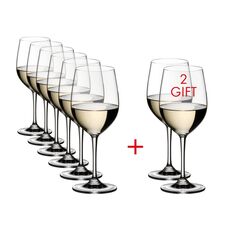 Набор бокалов Vinum Pay 6 Get 8 Value Gift Pack Viognier / Chardonnay / Verdejo, 8 шт., 350 мл, 7416/05, Riedel
