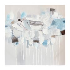 Панно декоративное Fleur, 60х60 см, голубое, Bergenson Bjorn