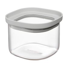 Банка для хранения квадратная Vacuum Glass, 500 мл, светло-серая, Smart Solutions