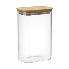 Банка для хранения прямоугольная Glass Acacia, 1,3 л, Smart Solutions