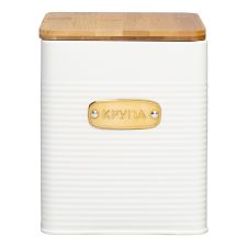 Банка для хранения крупы Irmel, 3,2 л, молочная, Smart Solutions