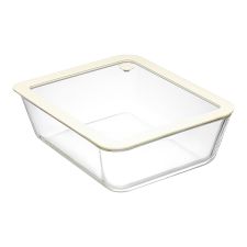 Контейнер для запекания и хранения с вакуумным эффектом Vacuum Glass, 2,6 л, молочный, Smart Solutions
